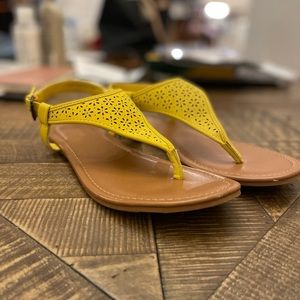 Cute yellow sandals